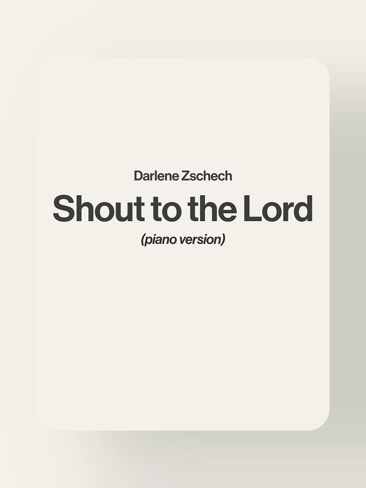 Shout to the Lord - Darlene Zschech product image (1)