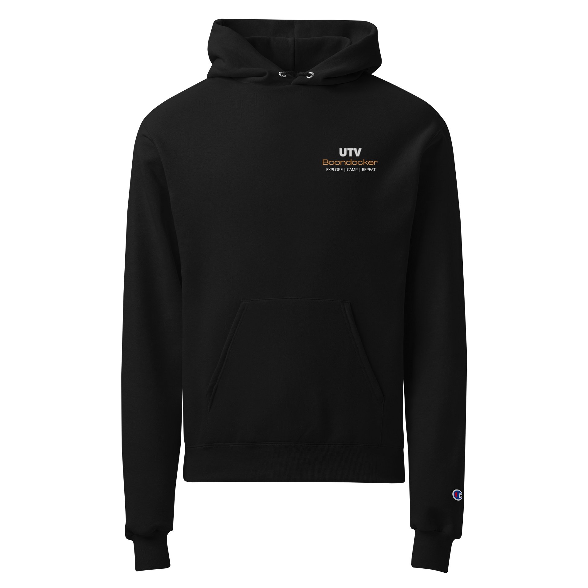 I poop in the woods Printed Champion Hoodie product image (1)