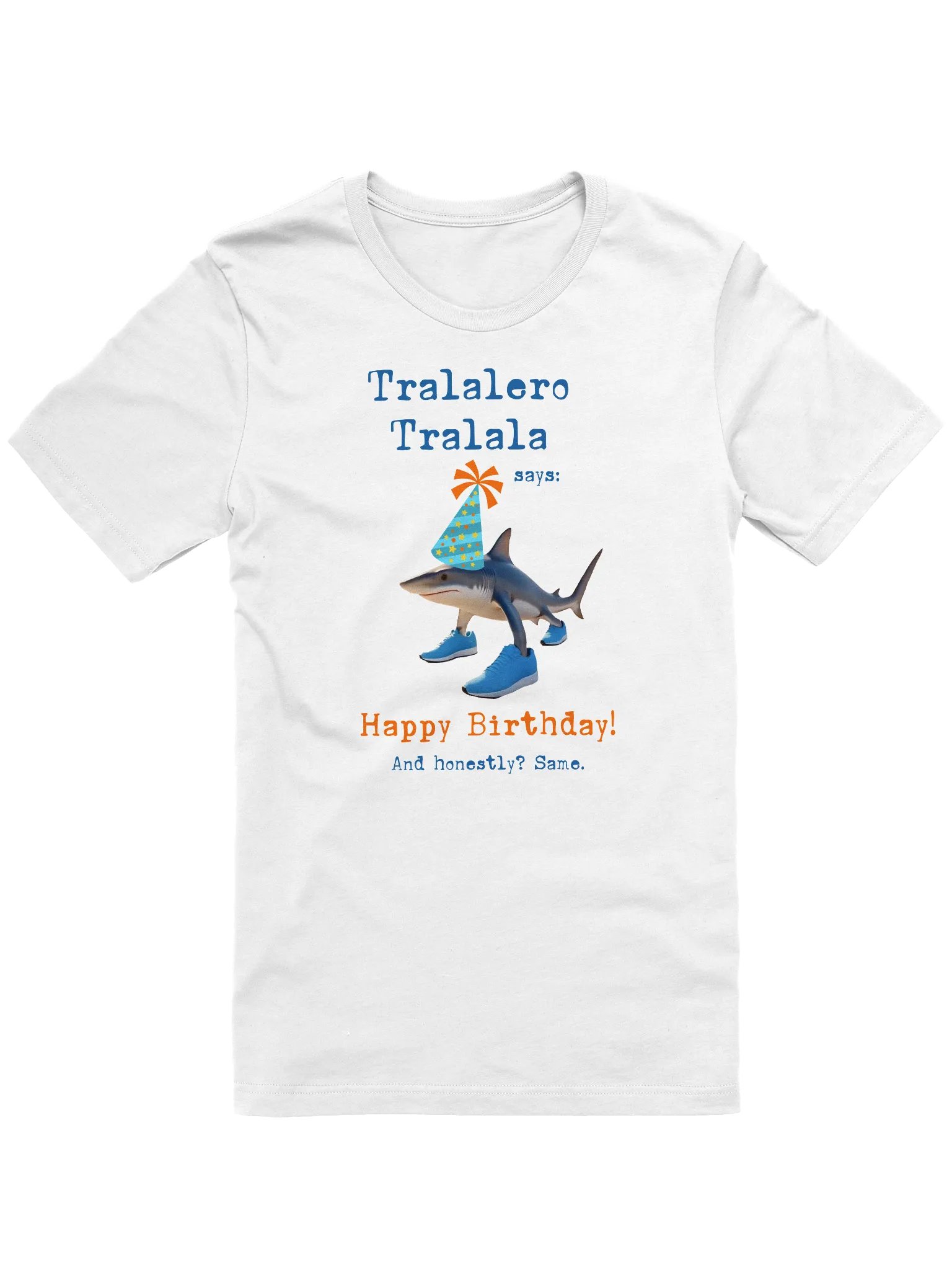Tralalero Tralala Shark Birthday Tee product image (1)