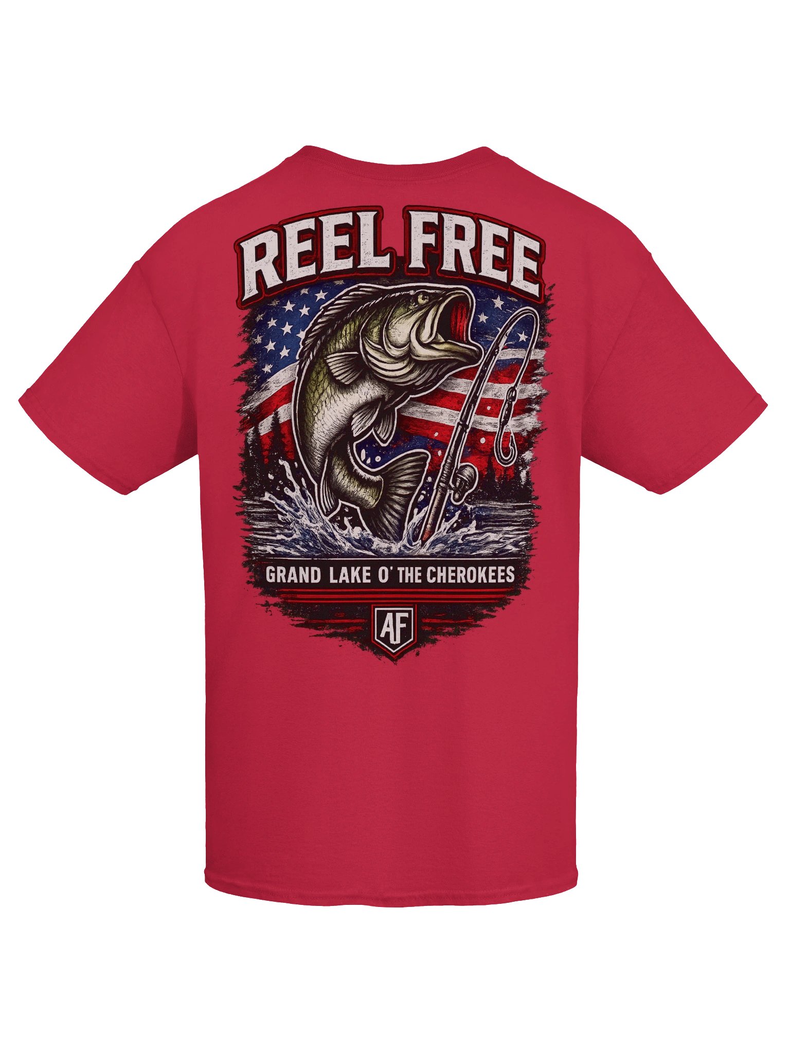 Reel Free American Fishing Tee product image (58)