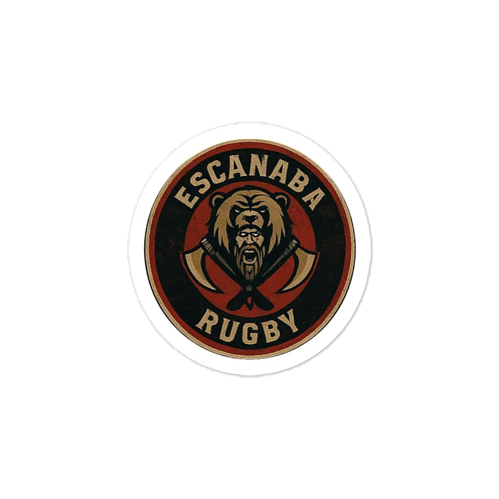 Escanaba Berserkers Rugby Crest Sticker