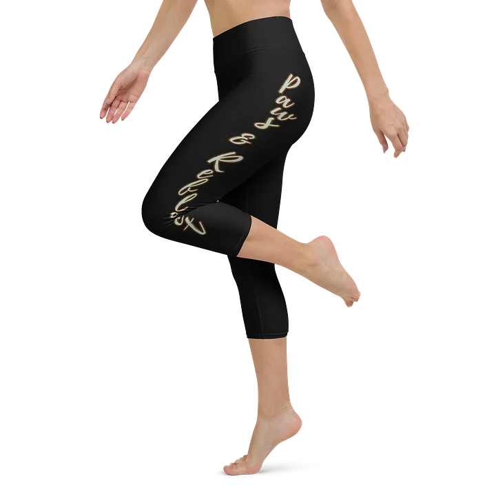 Paws and Reflect Mandala Paw Print Yoga Capri Leggings product image (2)