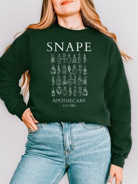Potion Master's Apothecary Cozy Minimalist Fall Sweatshirt product image (5)
