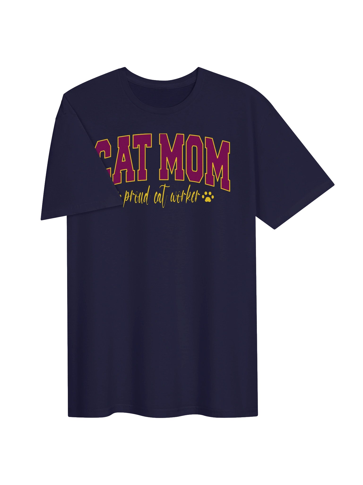 Cat Mom 2 (proud cat worker) - Unisex Adult Super Soft Lightweight T-shirt product image (2)