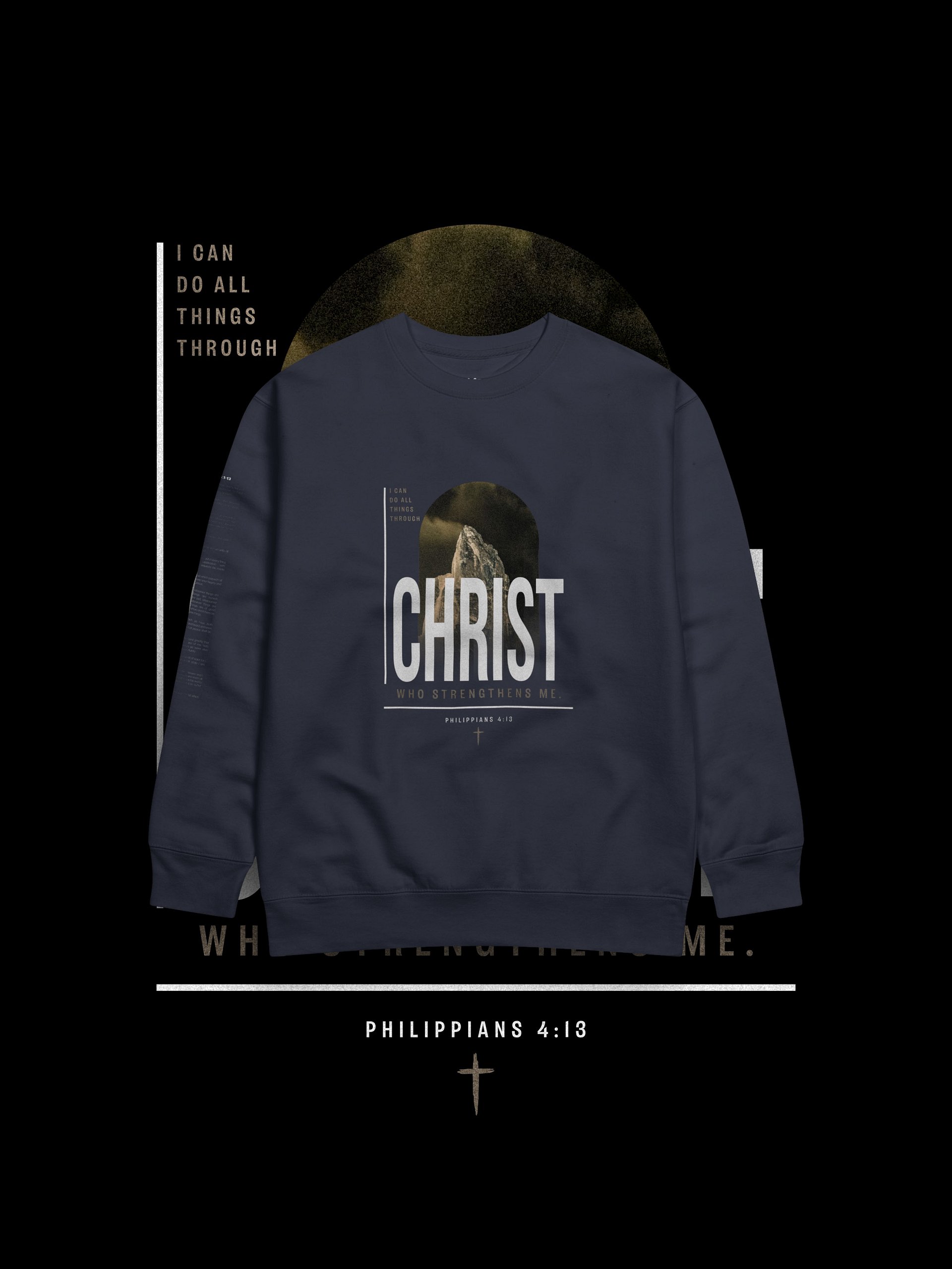 Philippians 4:13 - Cotton Heritage Premium Sweatshirt by Cotton Heritage product image (2)