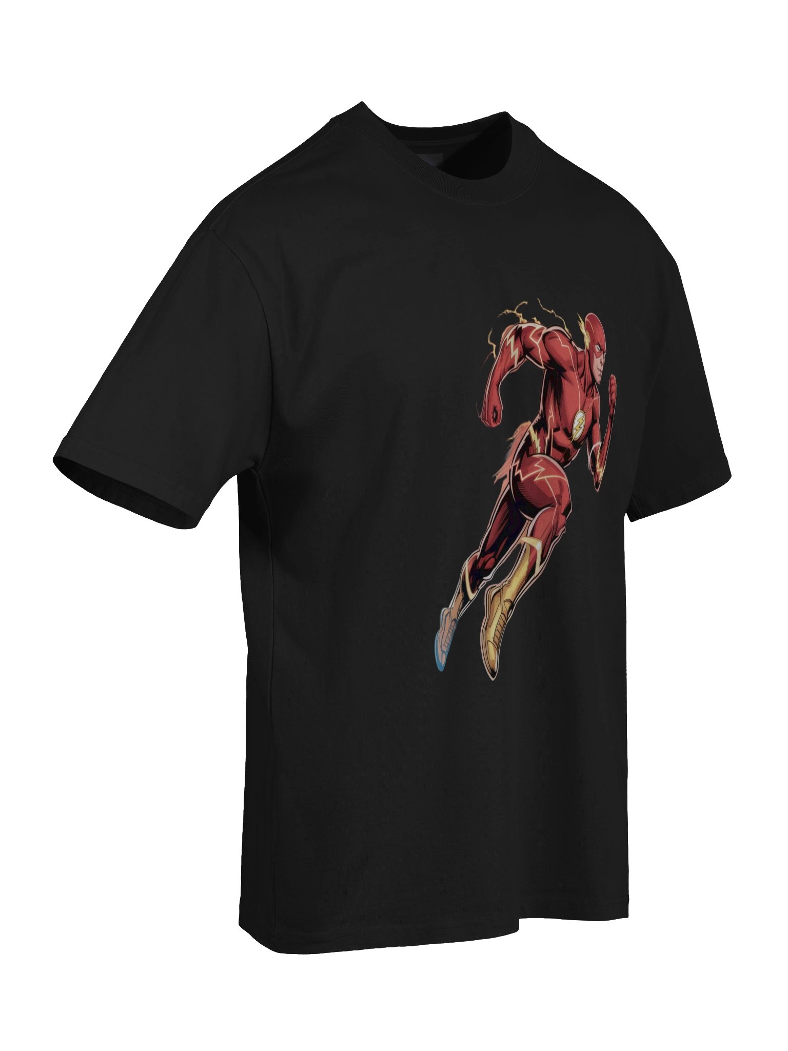 Inferno Trail: The Flash Blazing Pursuit Oversized Faded T-Shirt product image (8)