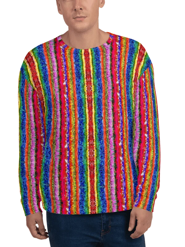 Boho colorful Stripes Unisex Sweatshirt product image (5)
