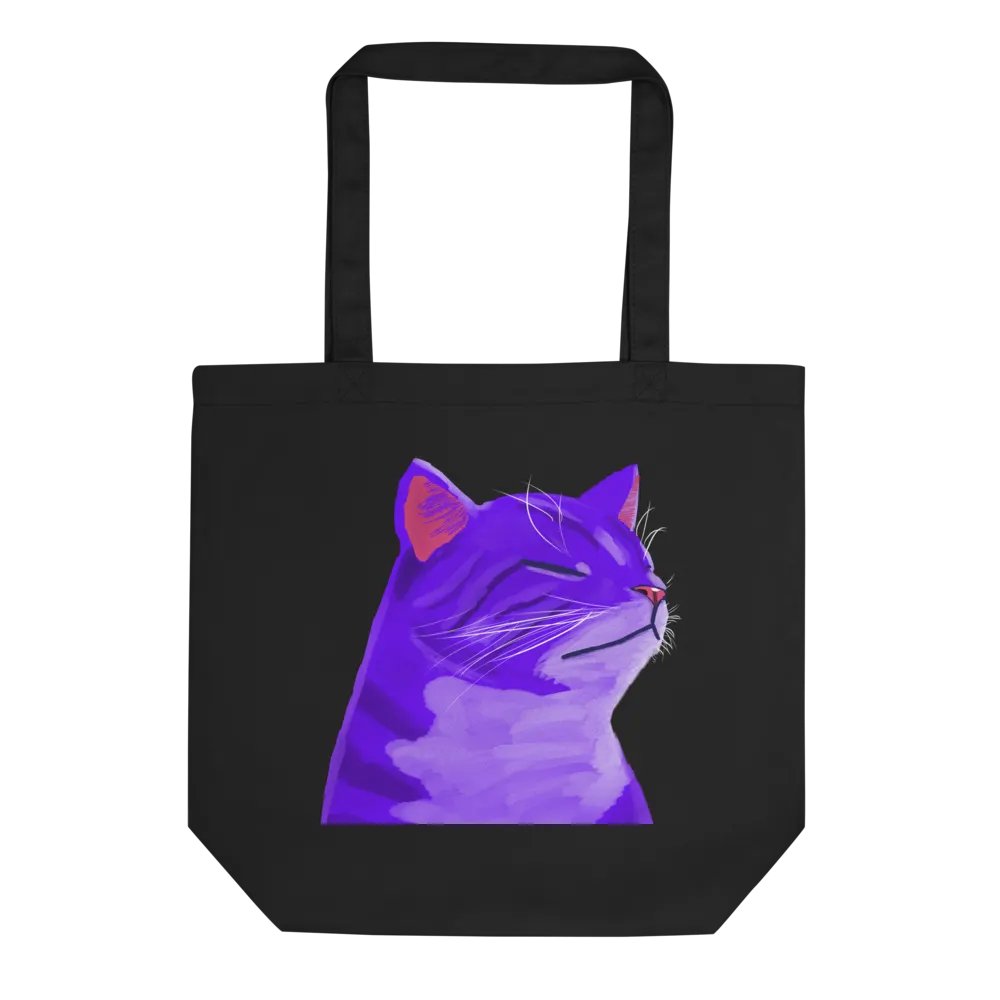 Grape Cat Tote Bag product image (1)