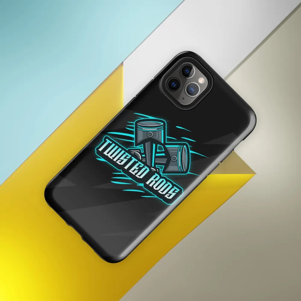 iPhone Twisted Rods Aqua Logo Case product image (73)