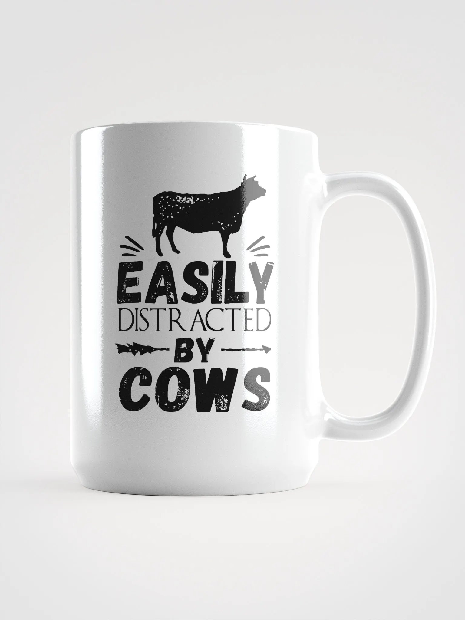 Easily distracted by cows - mug product image (1)