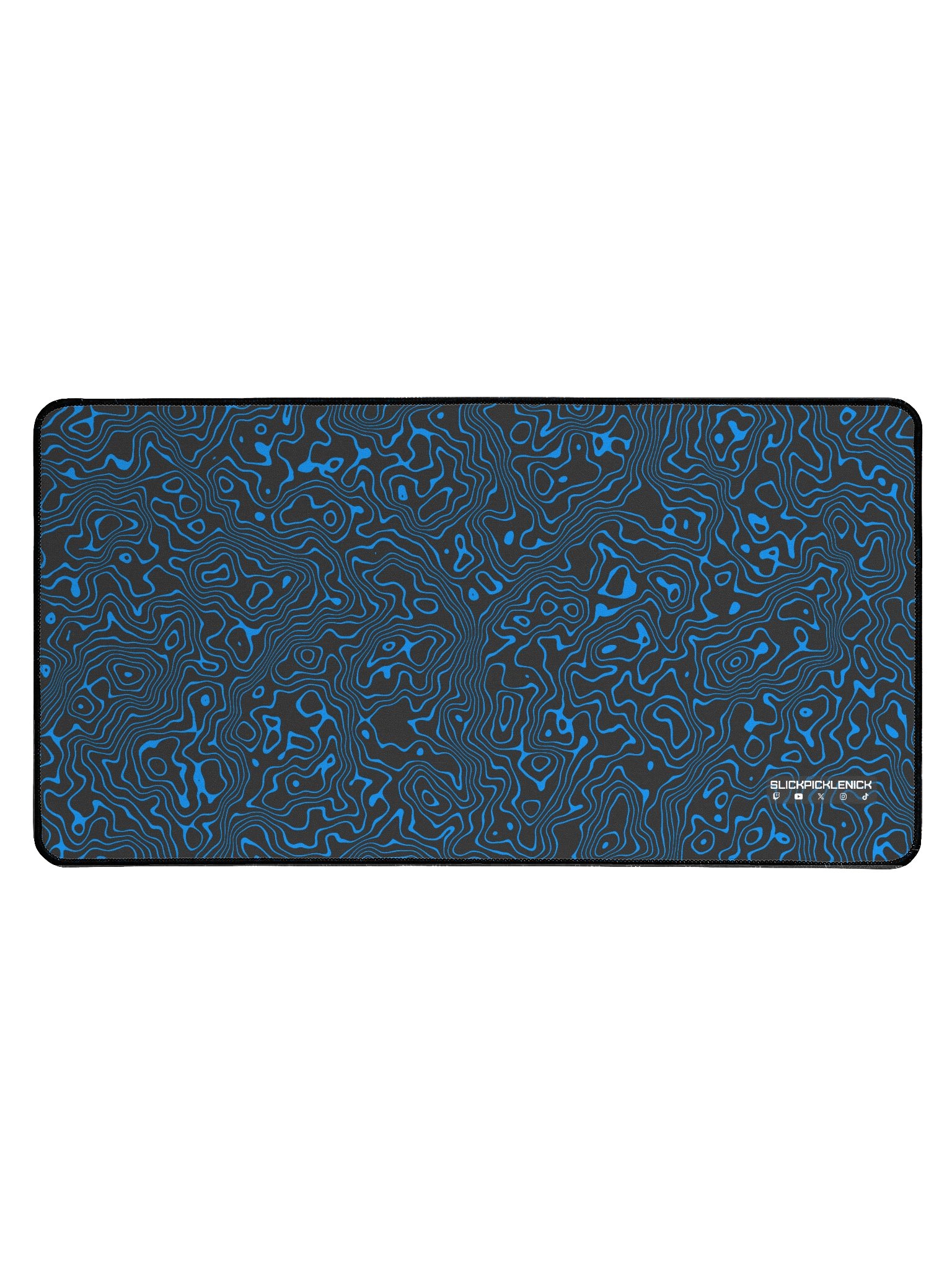 Blue Topographic Desk Mat product image (1)