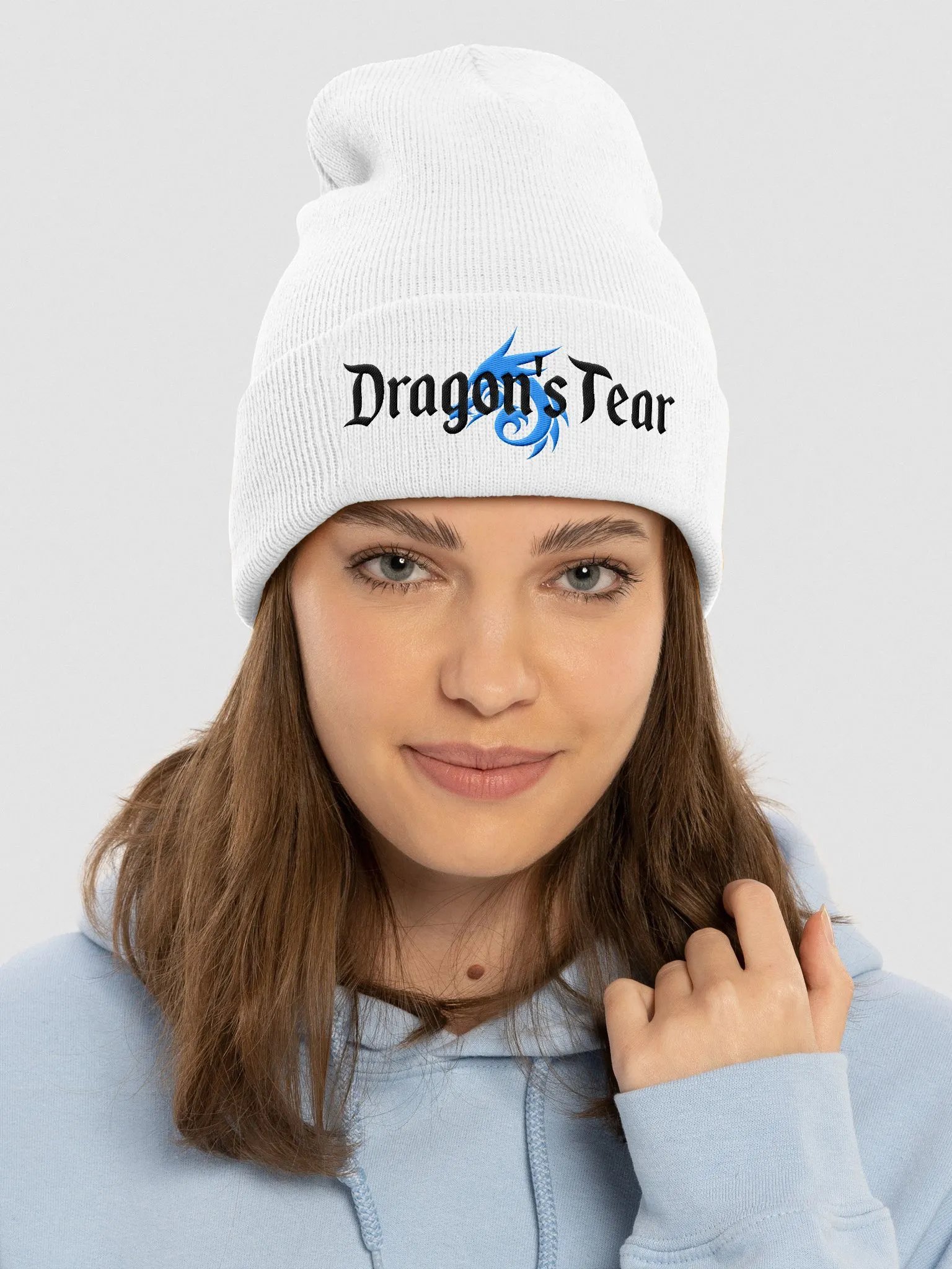 Dragon's Tear Embroidered Beanie product image (6)