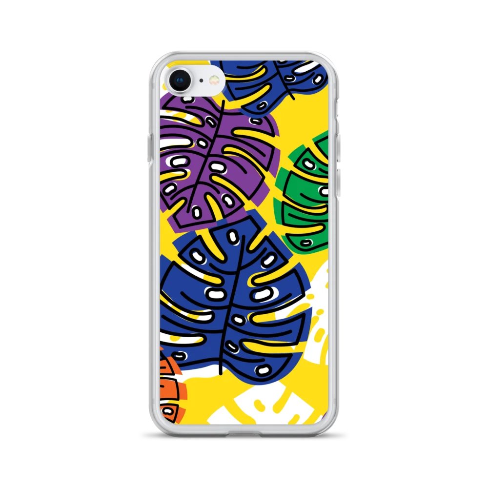 Retro Leaves iPhone Clear Case product image (1)