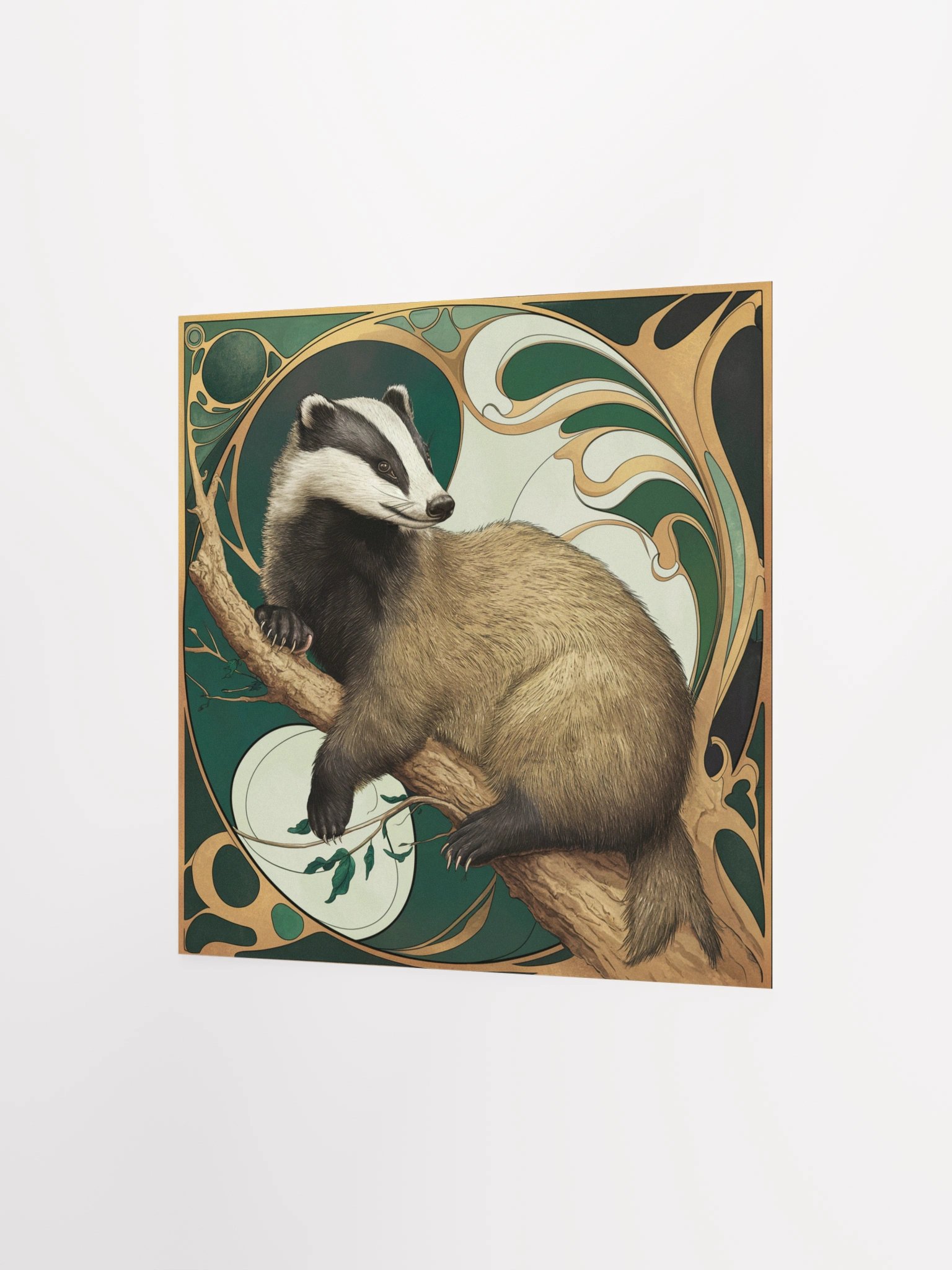 Art Nouveau Badger Pillow product image (2)