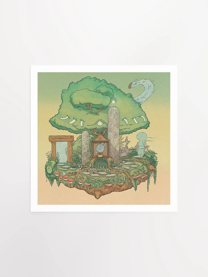 here (not rly) there - art print [back] product image (2)