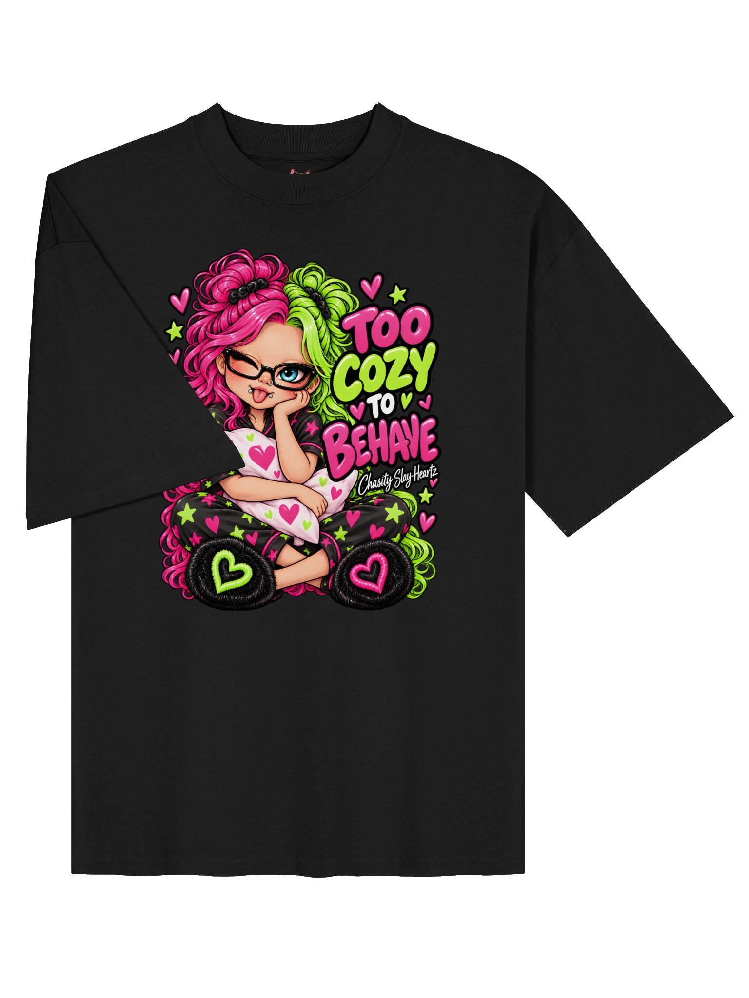 Too Cozy to Behave - Oversized Tee product image (8)