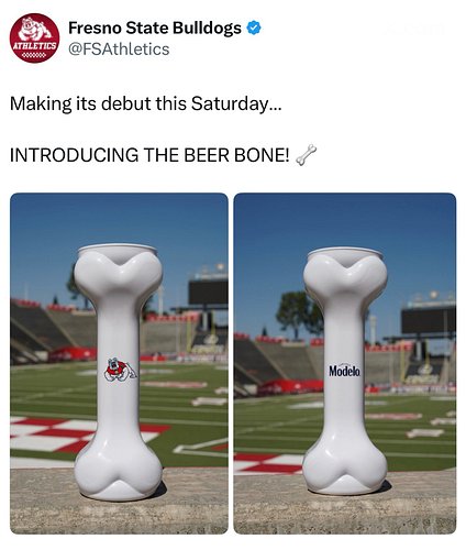 THE BEER BONE 🦴 BY @fresnostateathletics