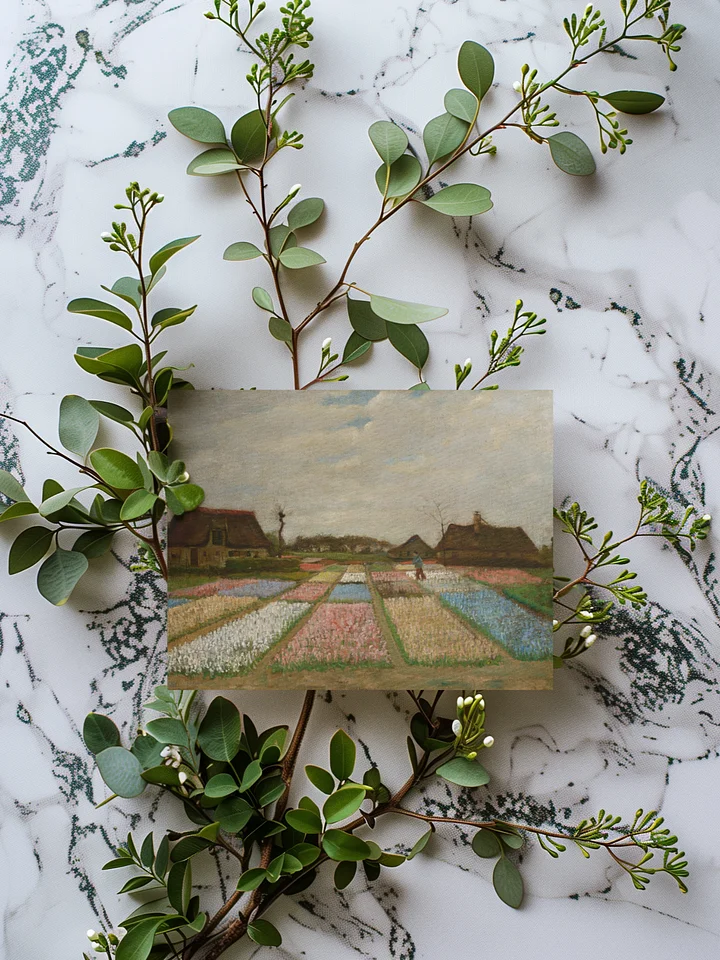 Flower Beds in Holland (Vincent van Gogh) Greeting Card product image (1)