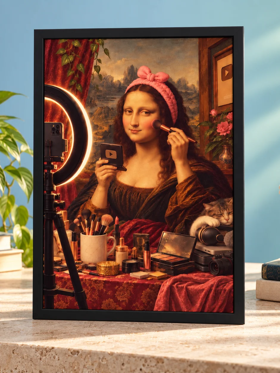 Getting Ready With Mona Lisa Poster product image (2)