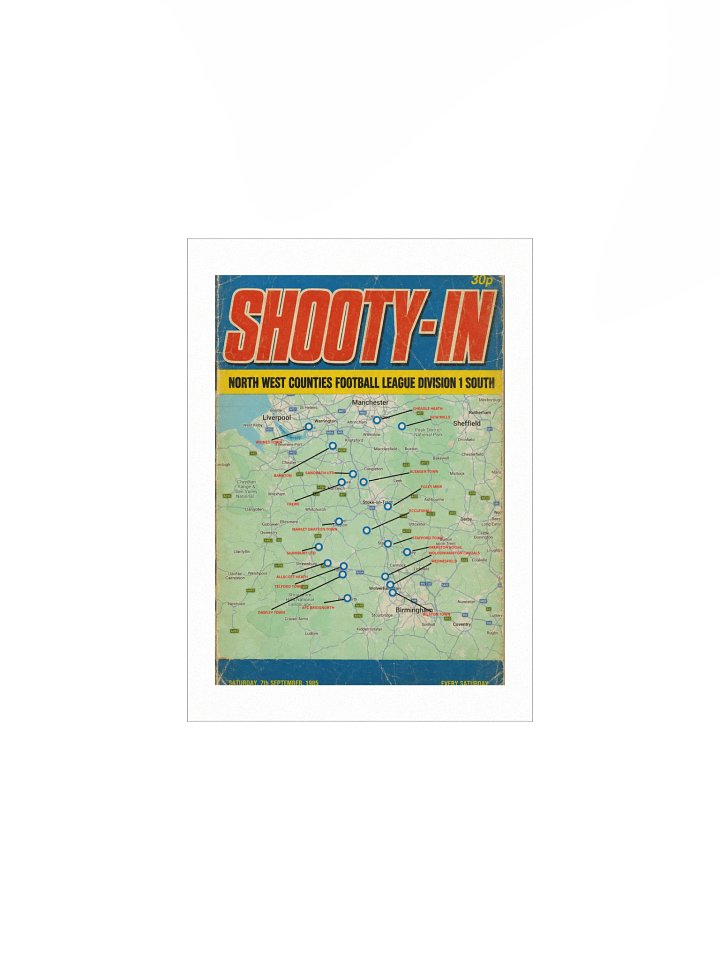 English North West Counties League Retro Pin Map 2026/27 product image (1)