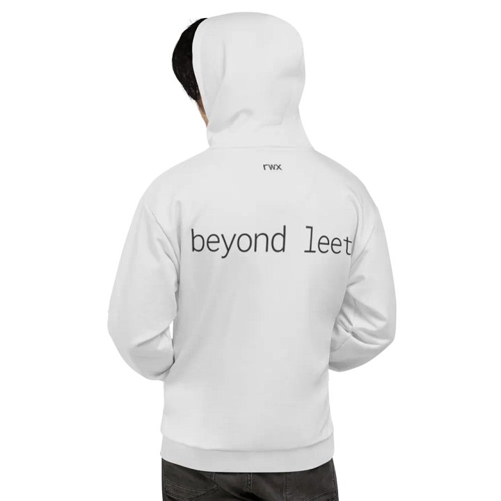 1338, beyond leet hoodie (light grayscale mode) product image (1)