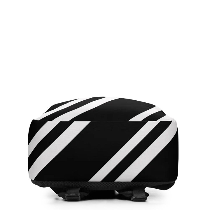 Striped Noir Minimalist Backpack product image (2)