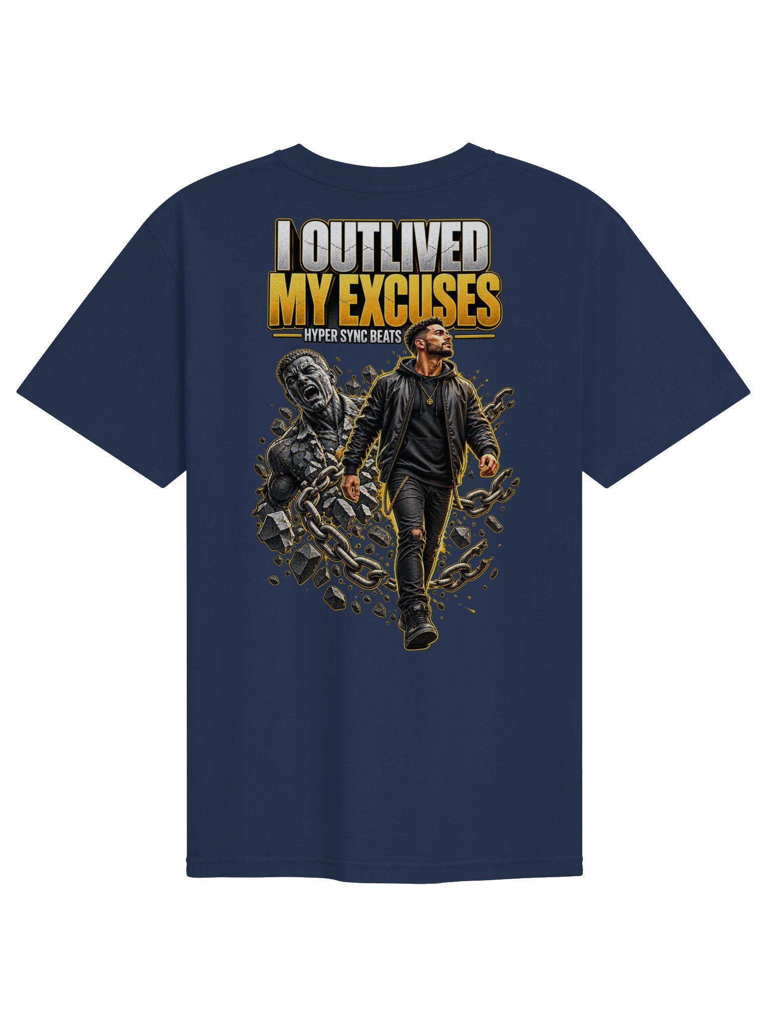 I Outlived My Excuses — Hyper Sync Beats Premium Heavyweight T-Shirt product image (1)