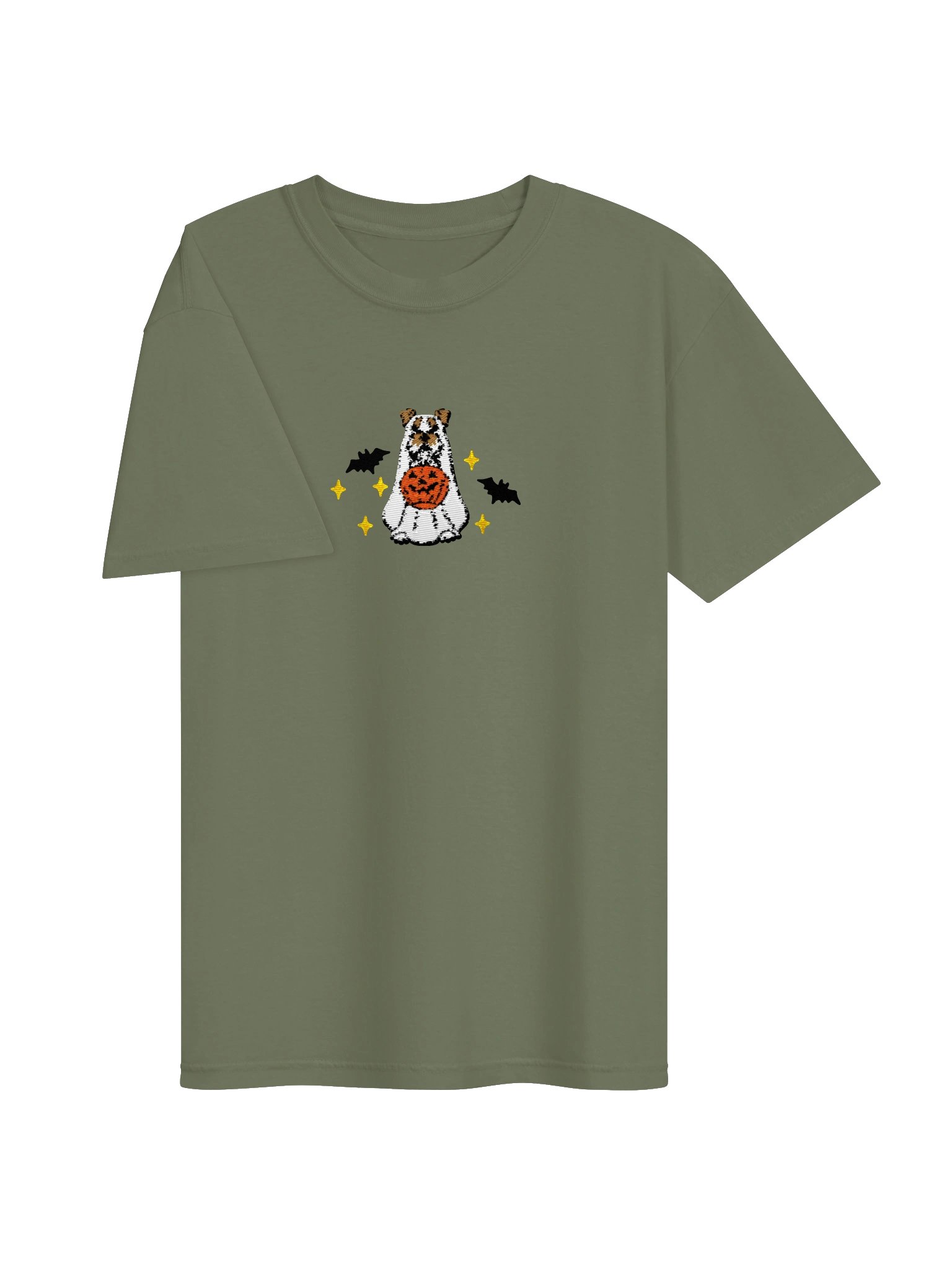 Halloween Miniature Schnauzer(Wheaten) Embroidered T-Shirt product image (11)