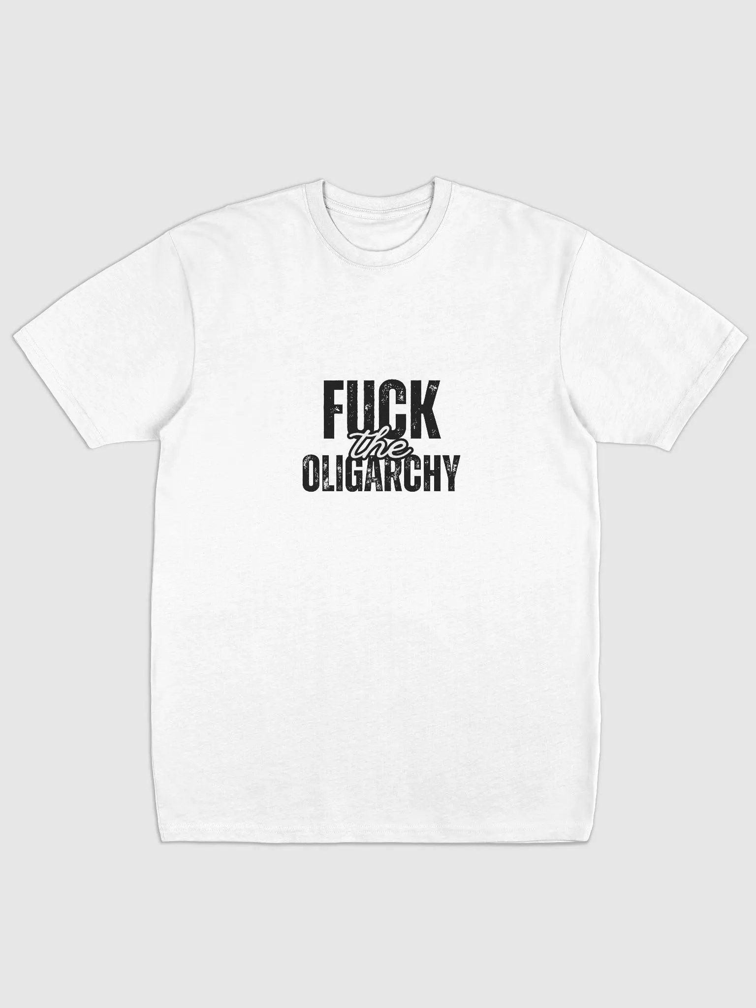 Fuck the Oligarchy Premium Heavyweight Tee (lighter colors) product image (1)