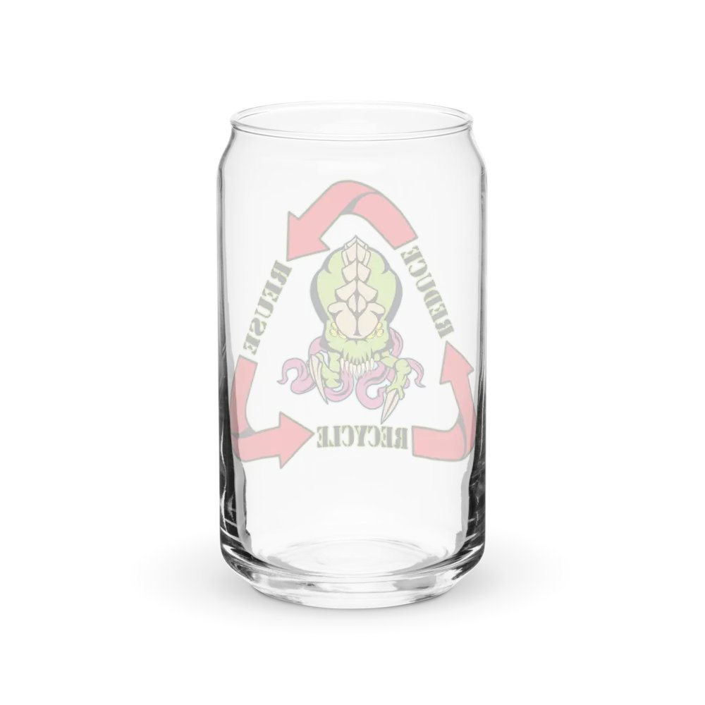 Biomass Reduce-Reuse-Recycle Can Shaped Glass product image (6)