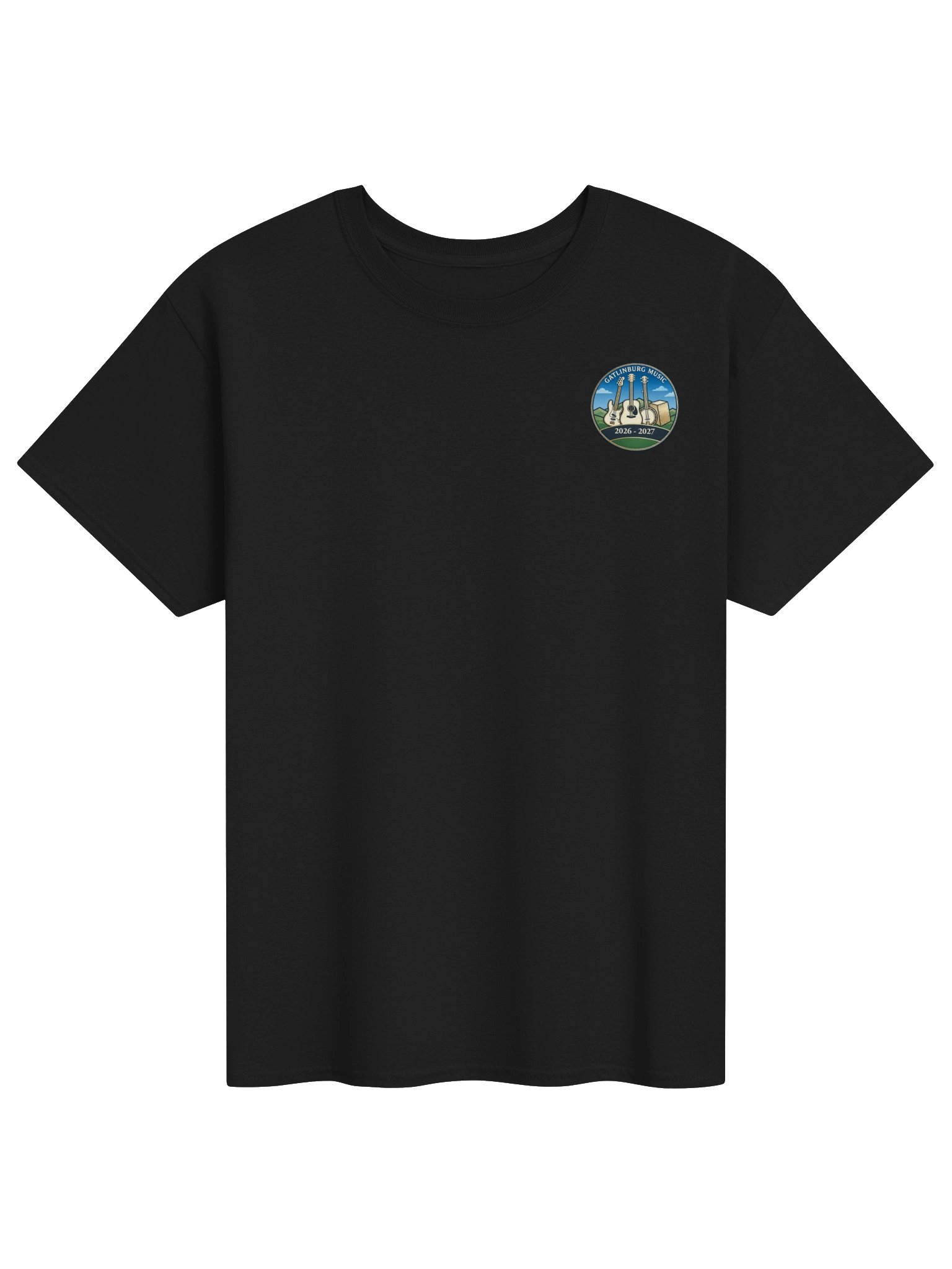 Gatlinburg Music 2026–2027 Standard T-Shirt White Lettering product image (1)