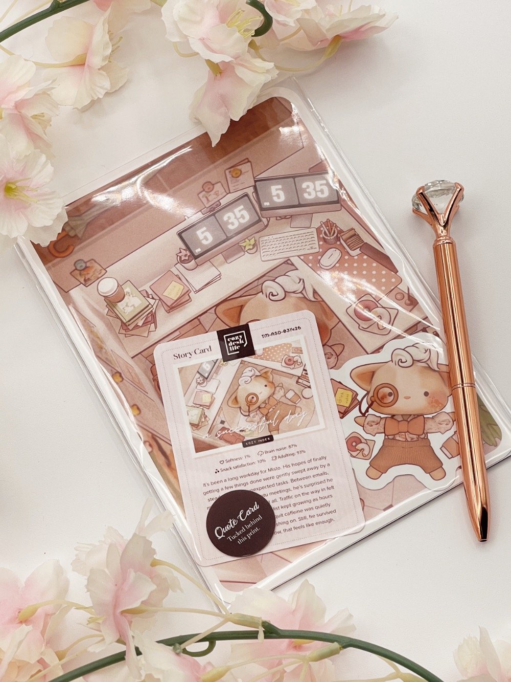 "A Successful Day" Cozy Desk Art & Stationery Collector Set — Tiny Moments Series product image (6)