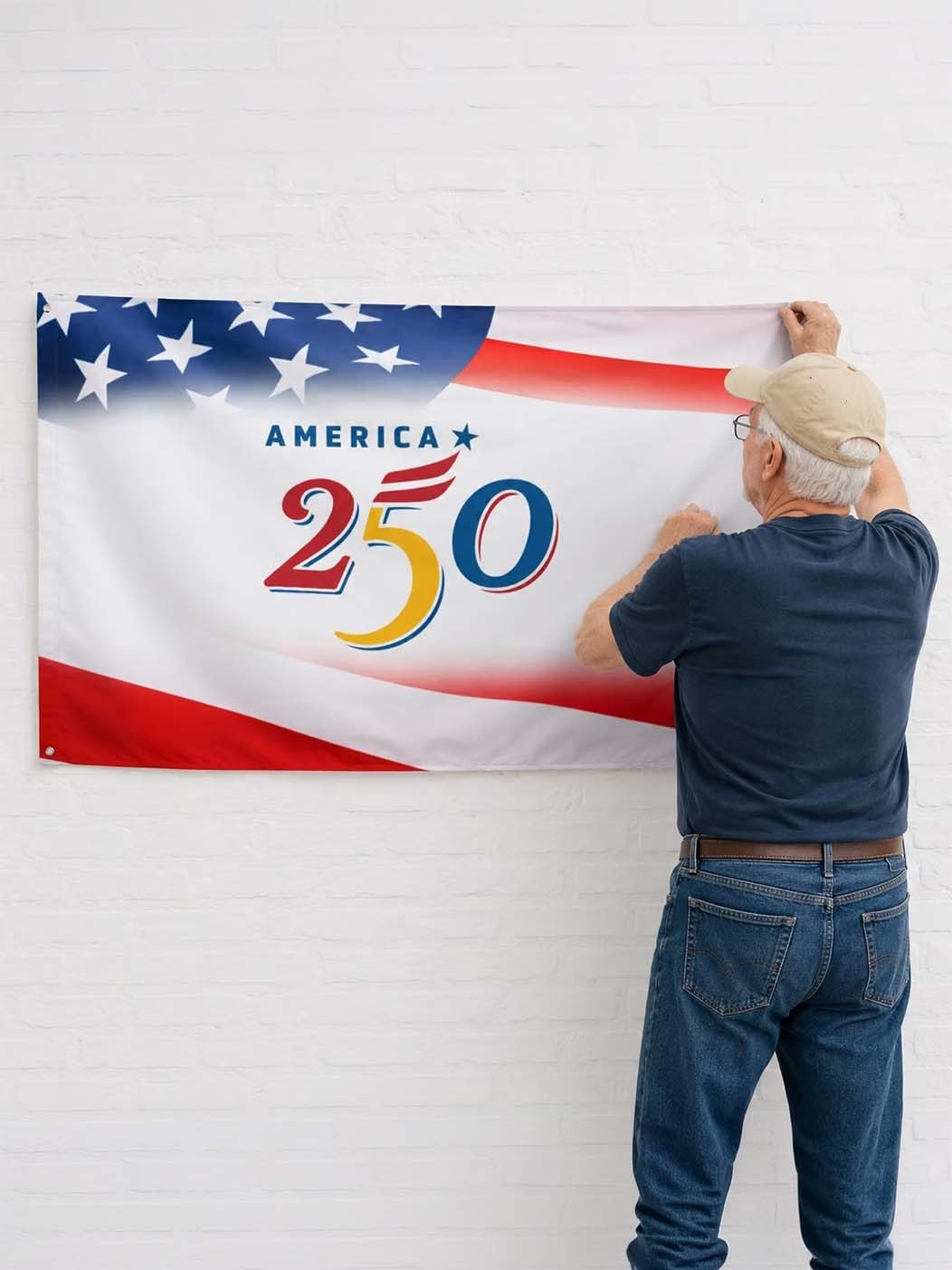 Celebrate America 250 All-Over Print Flag product image (1)