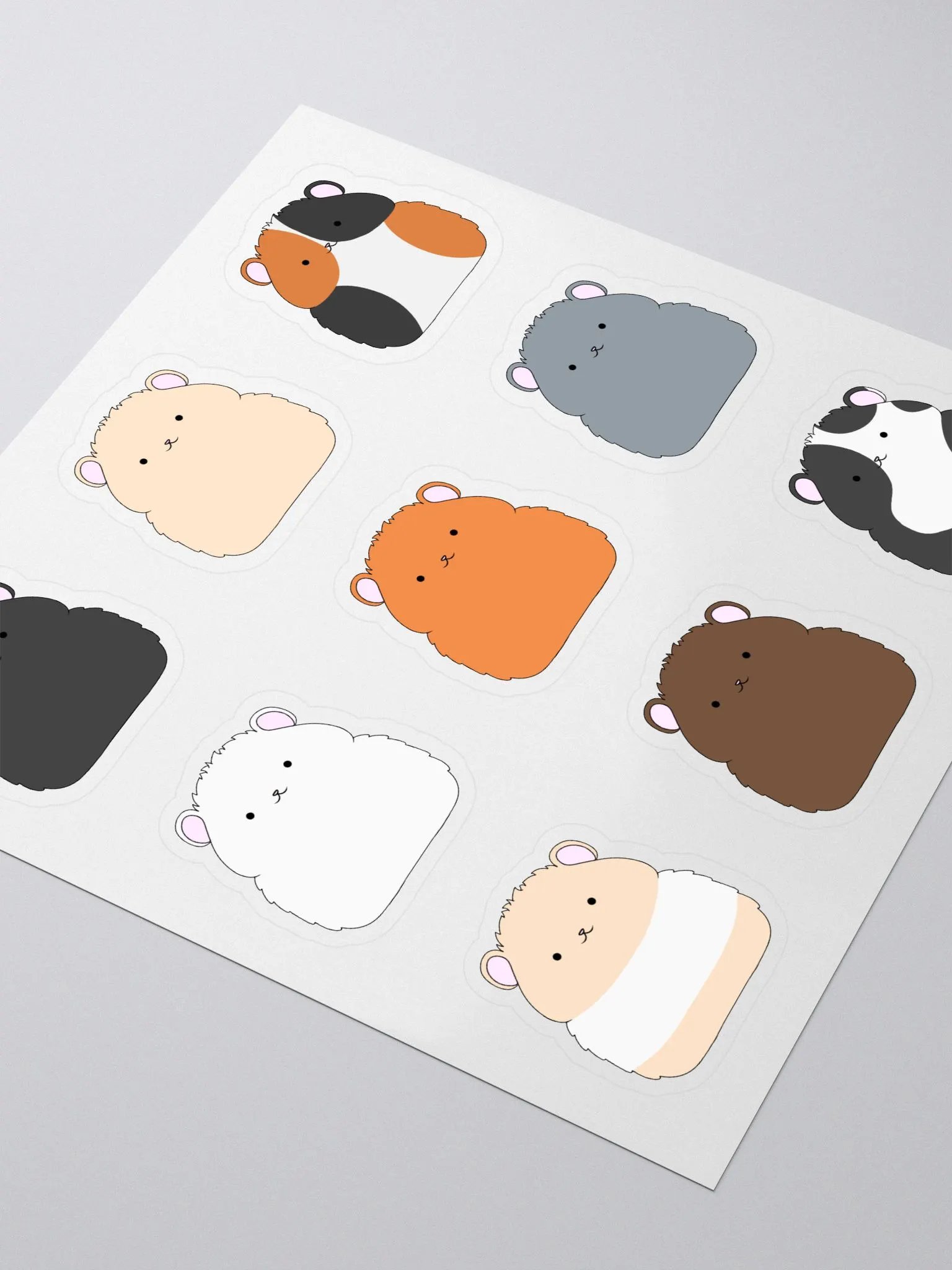 Classic Hamster Colours Sticker Sheet product image (3)
