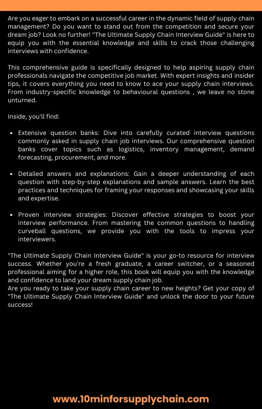 THE ULTIMATE SUPPLY CHAIN INTERVIEW GUIDE product image (2)