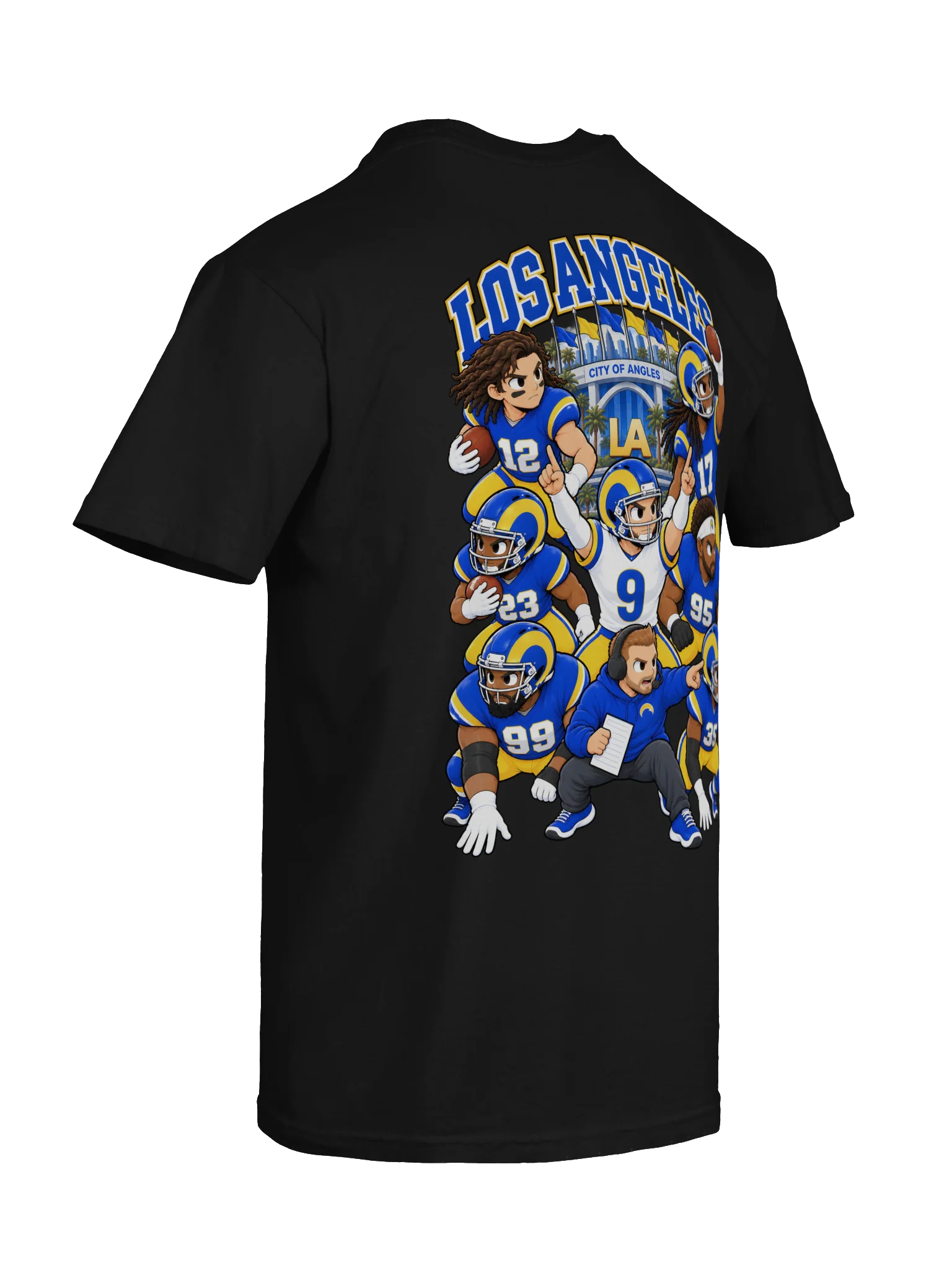Los Angeles R Football 2026 Animated Player Back Print T-Shirt product image (12)
