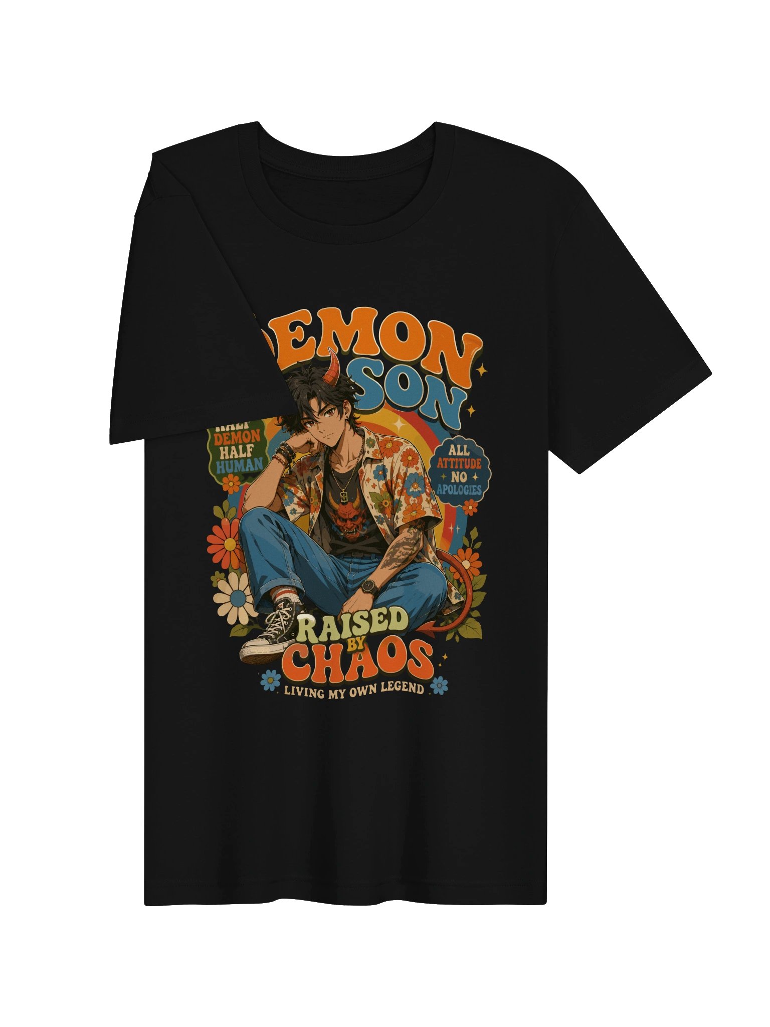 Demon Son Retro Anime Graphic Tee product image (3)