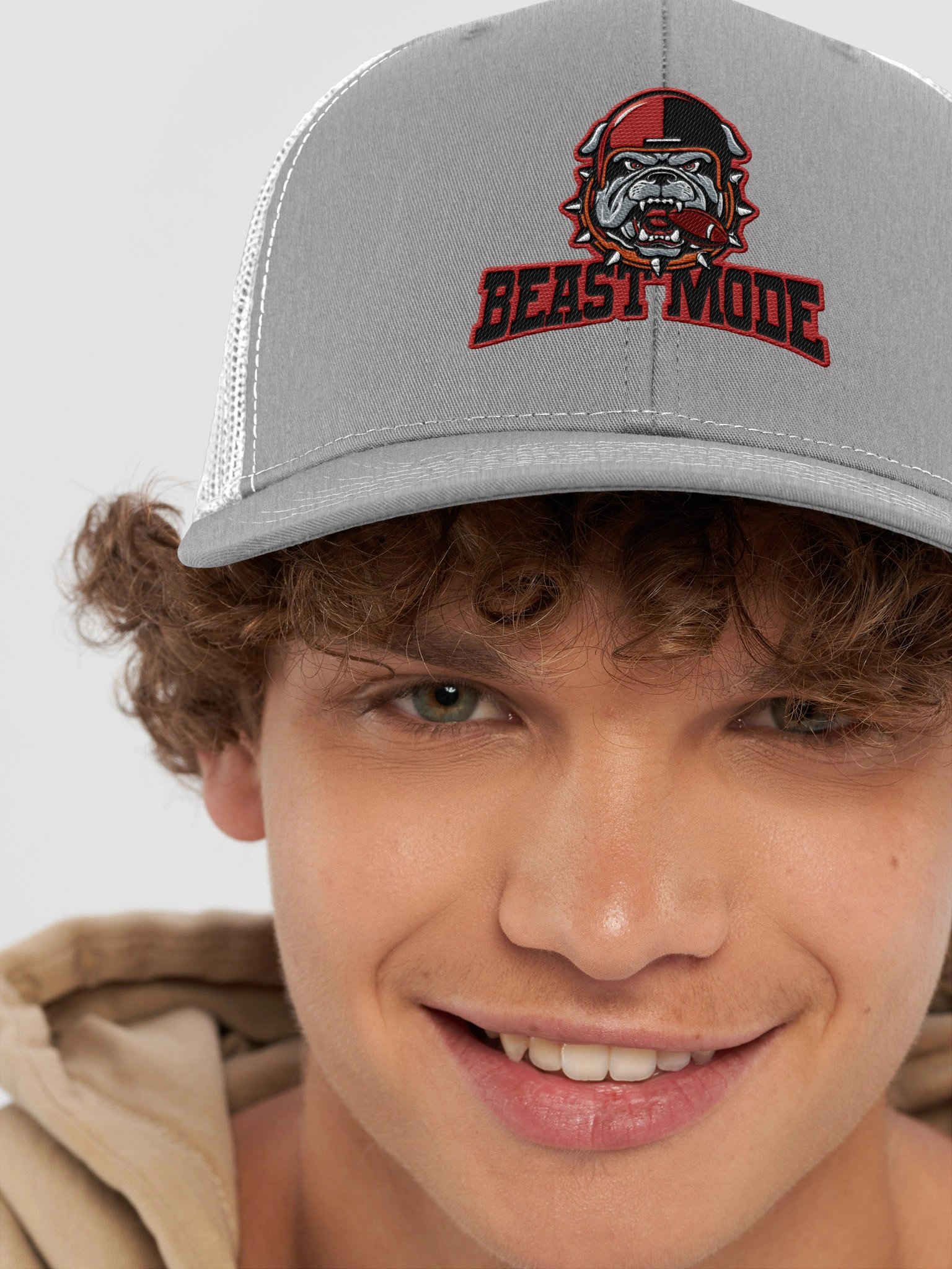 Beastmode Bulldog Trucker Hat | Premium Football Cap product image (56)