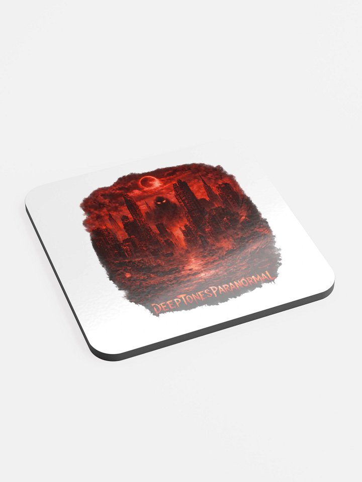Paranormal Cityscape Glossed Cork Coaster product image (2)