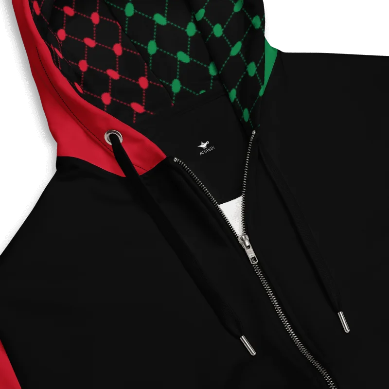 The Keffiyeh Handala Unisex Zip Hoodie product image (3)