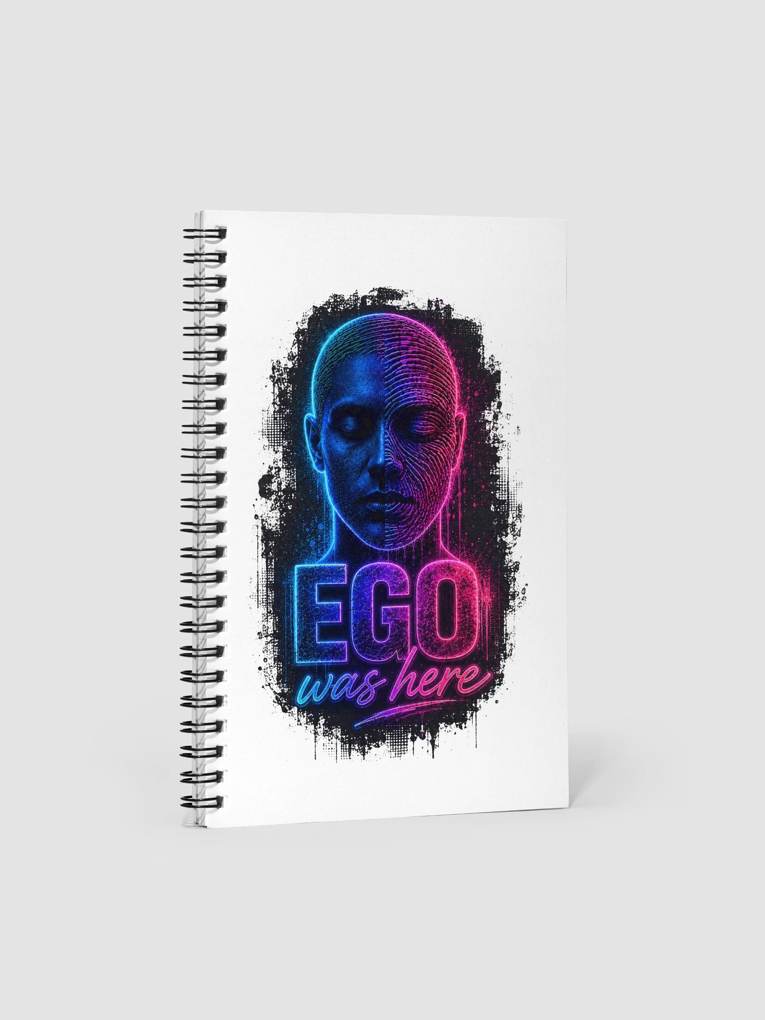 Neon Portrait Spiral Notebook product image (1)