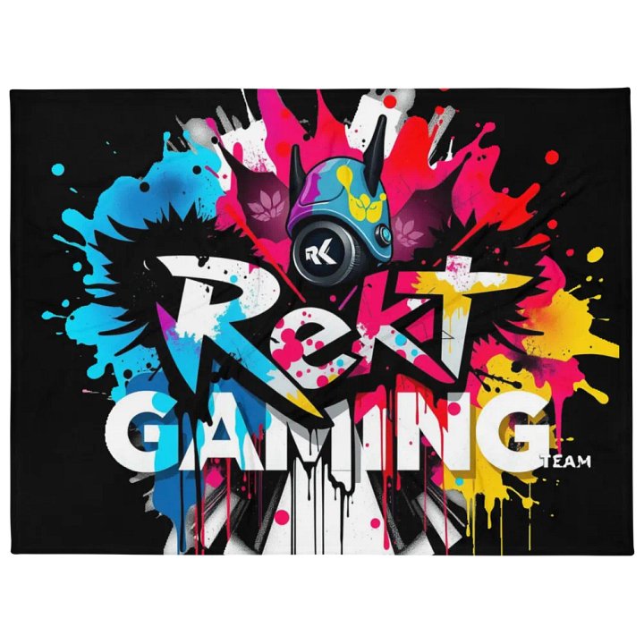 Rekt Gaming Team Throw Blanket product image (1)