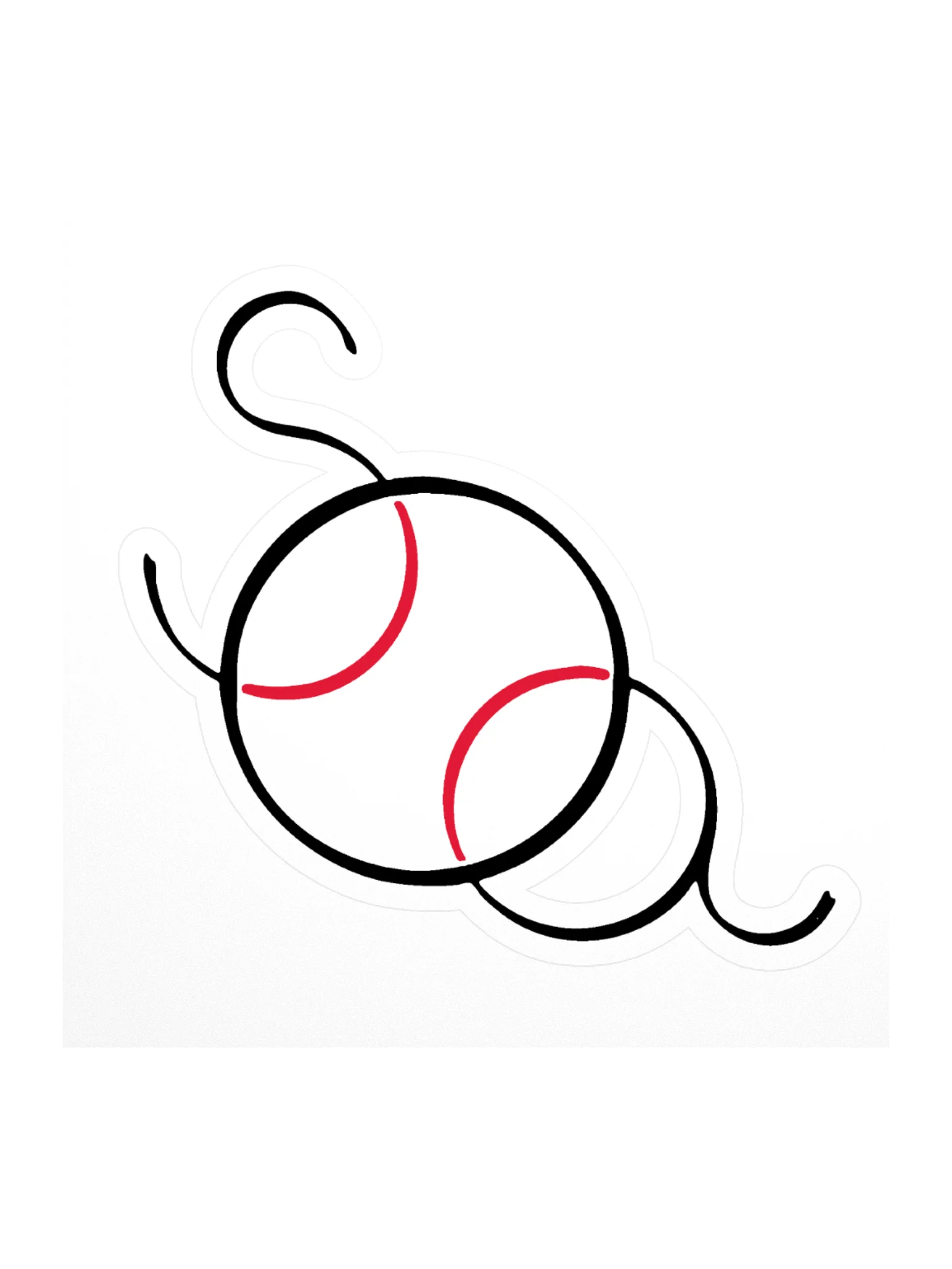 sao fauxback sticker (baseball) product image (1)