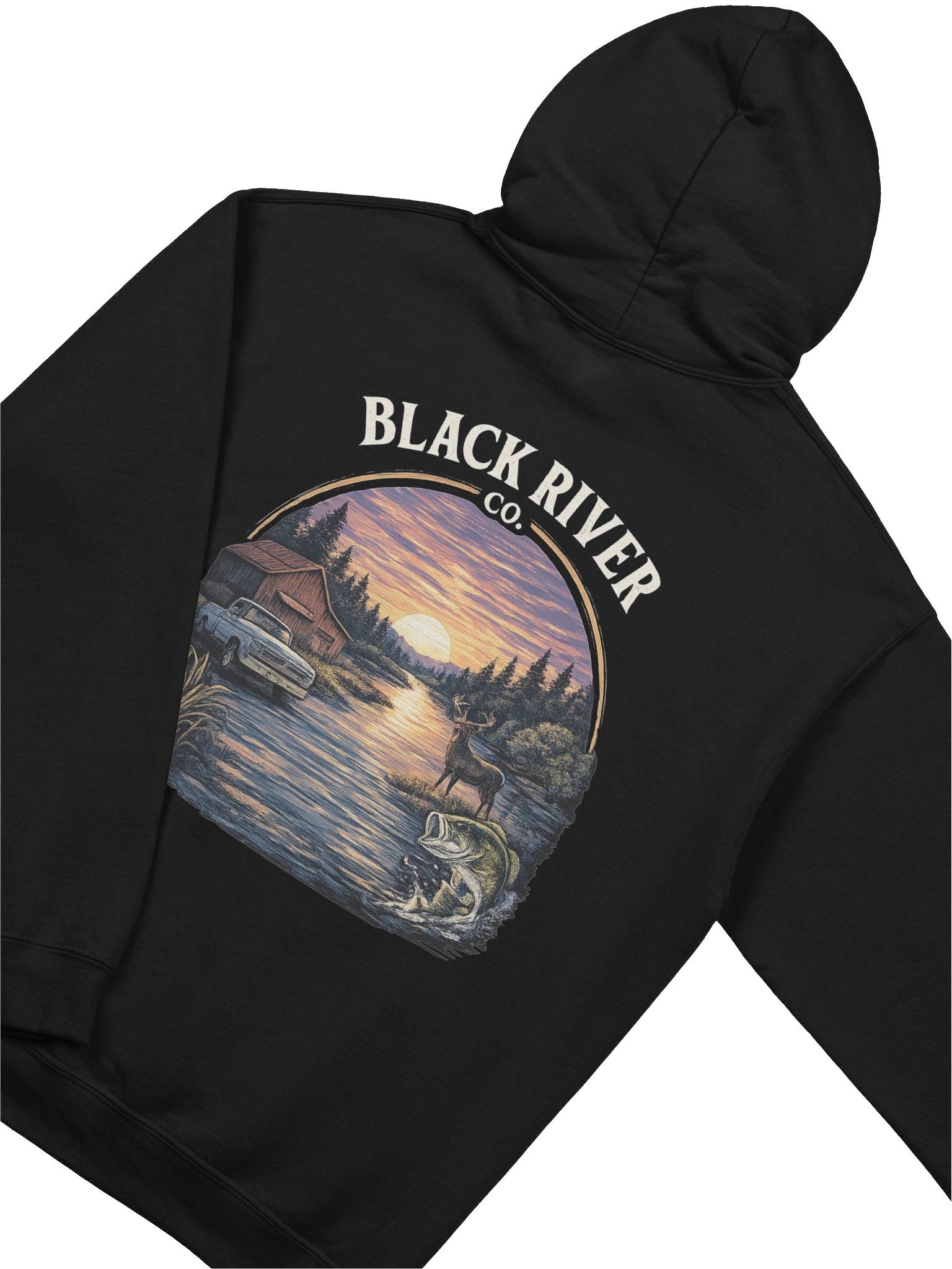 Black River Days Hoodie | Black product image (3)