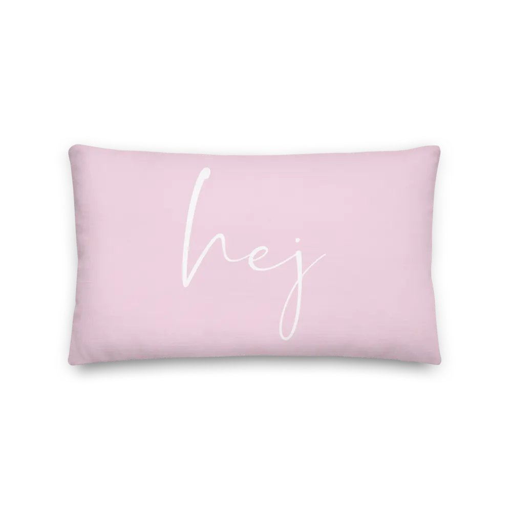 Hej SCANDI COTTAGE - Pink Pillow - HEJ KISSEN MIT TEXT PINK product image (2)