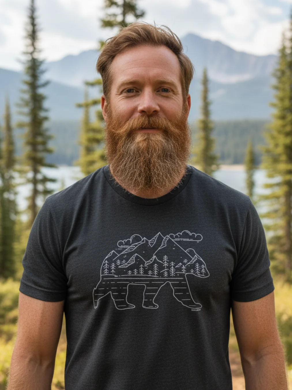 Mountain Sky Bear T-Shirt product image (3)