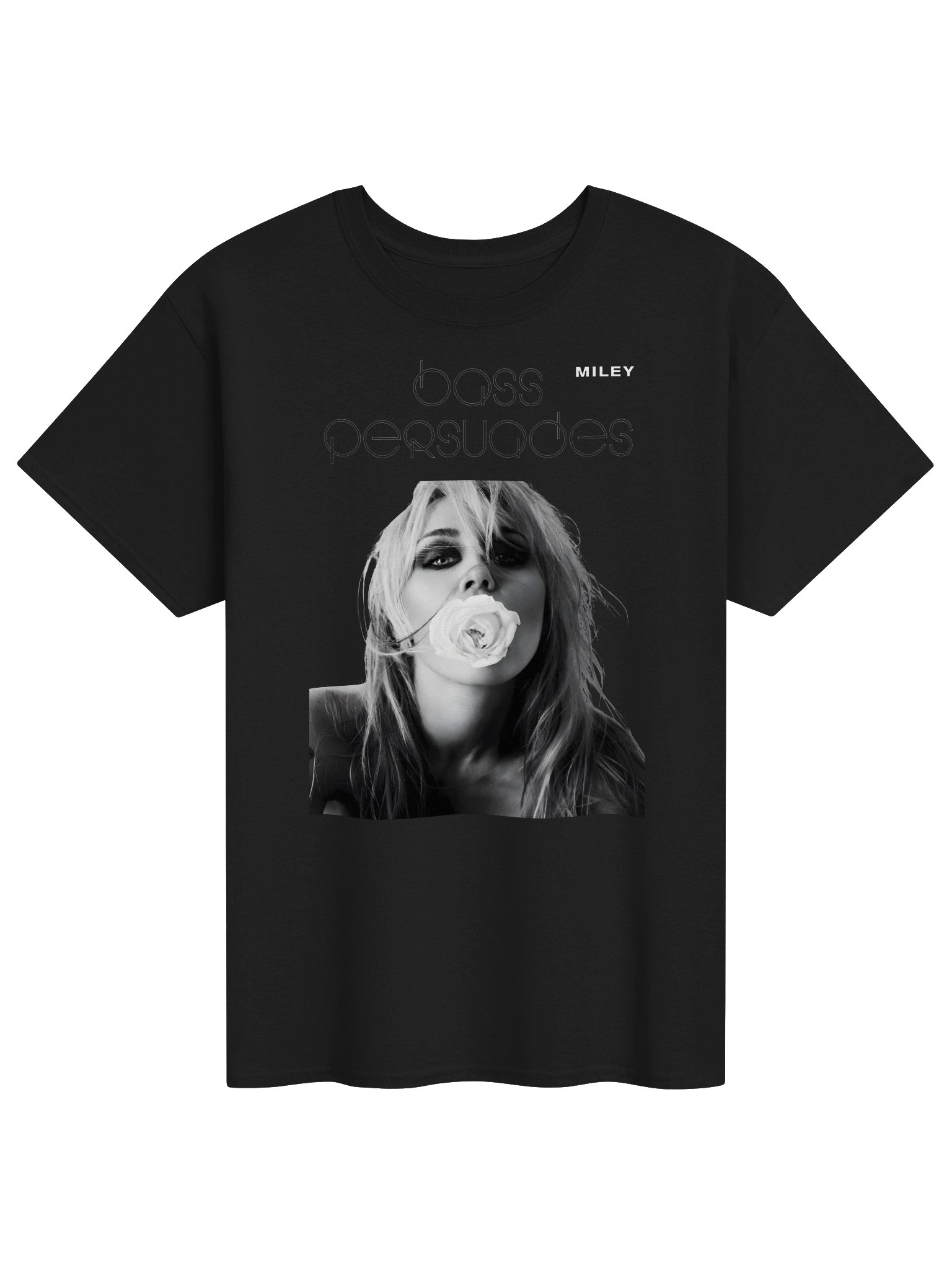 Bass Persuades Miley Cyrus Album T-Shirt product image (1)