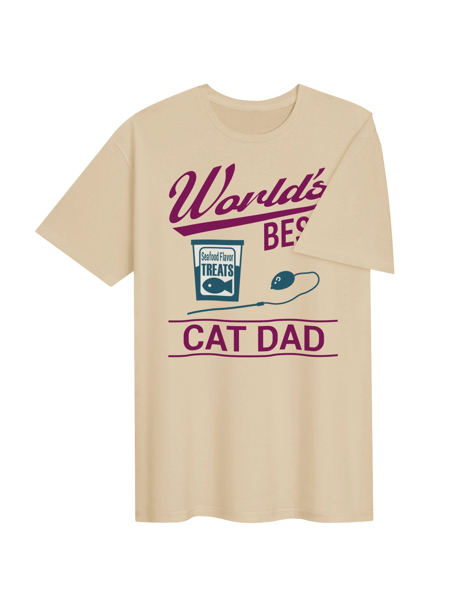 World's Best Cat Dad - Unisex Adult Super Soft Lightweight T-shirt product image (3)