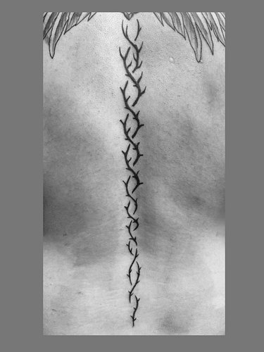 Vine Spine 🪾#spinetattooformen #auburn #opelika #alabama #tattooartists