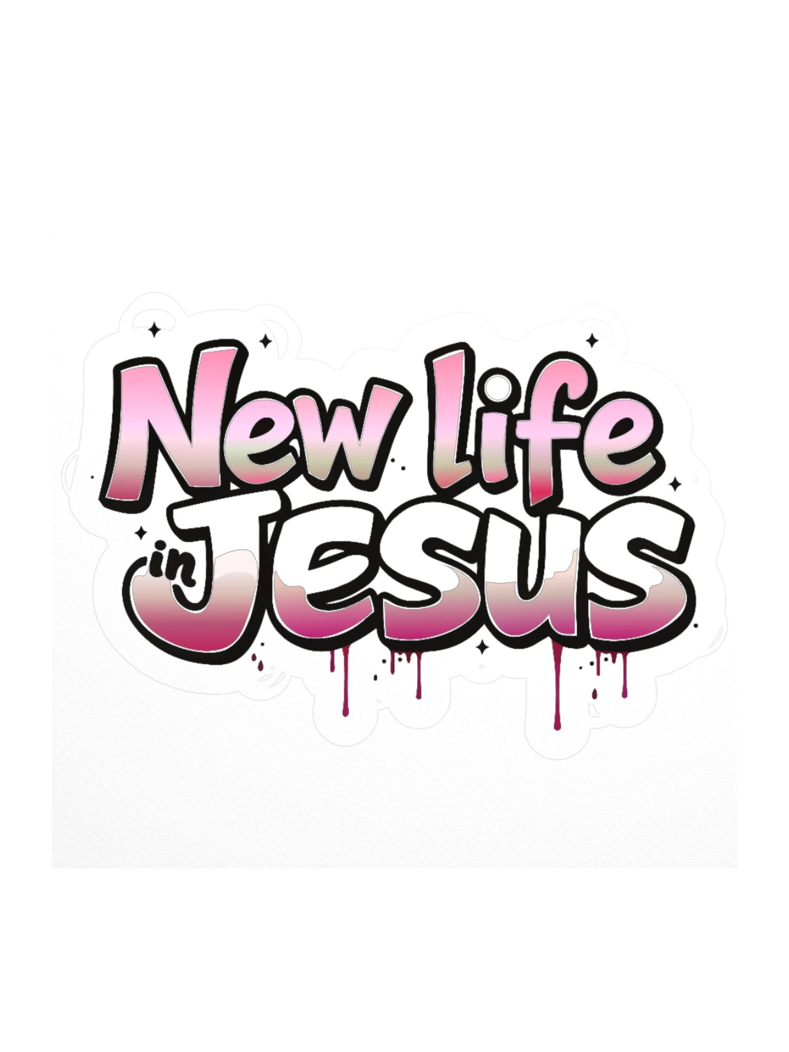 New Life in Jesus Vinyl Sticker product image (1)